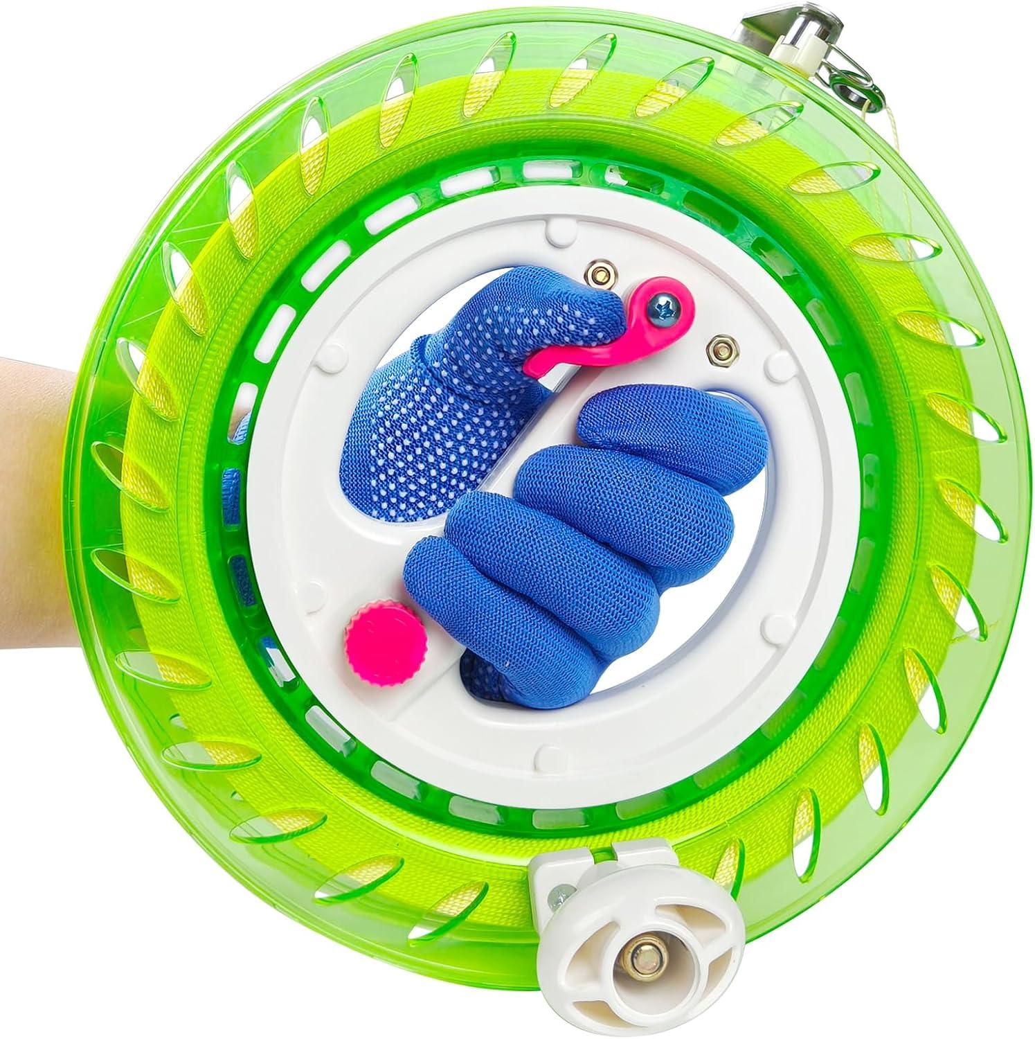 image:image9in Kite String Reel Winder with Brake AntiRotation Knob Equipped 1640ft Sturdy Line Easy to Use for Flying Kite for Adults Teens and BeginnersGreen