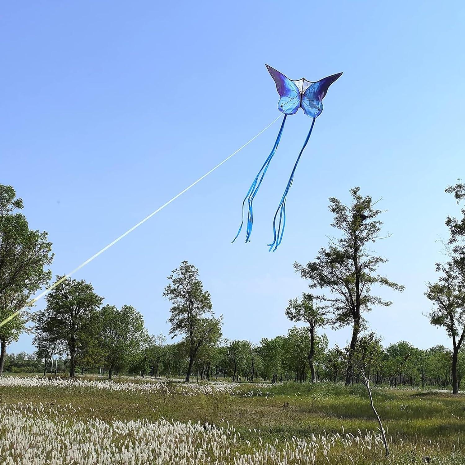 image:imageButterfly Kites for Kids and Adults Easy to Fly Large Single Line Kite for Boys and Girls 55 x 28 Beach Kite for Beginners 300ft String Handle IncludedStarlight Butterfly