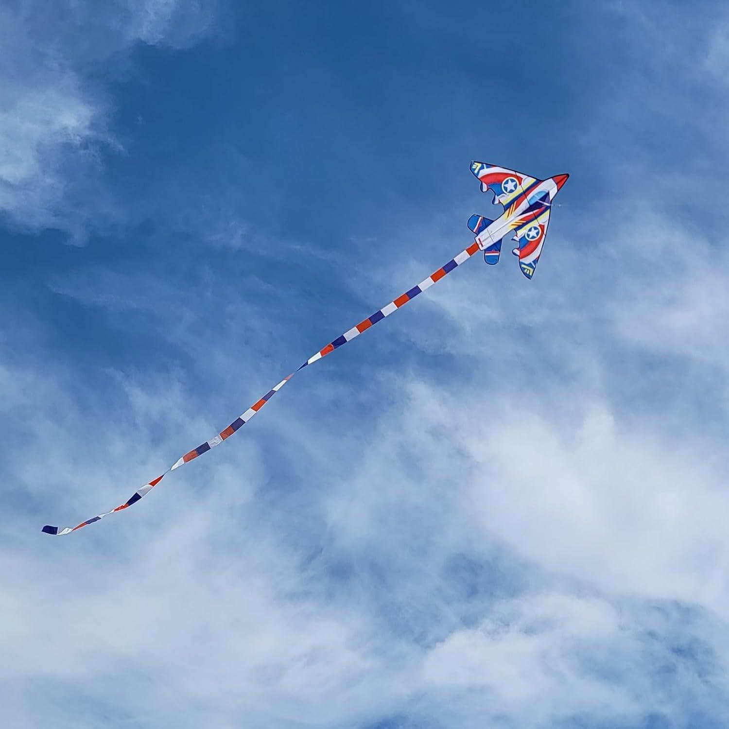 image:imageDelta Kite for Kids amp Adults Easy to Fly Large Single Line Beach Kite with 300ft String Handle Included Perfect for Beginners TeensCaptain America Airplane