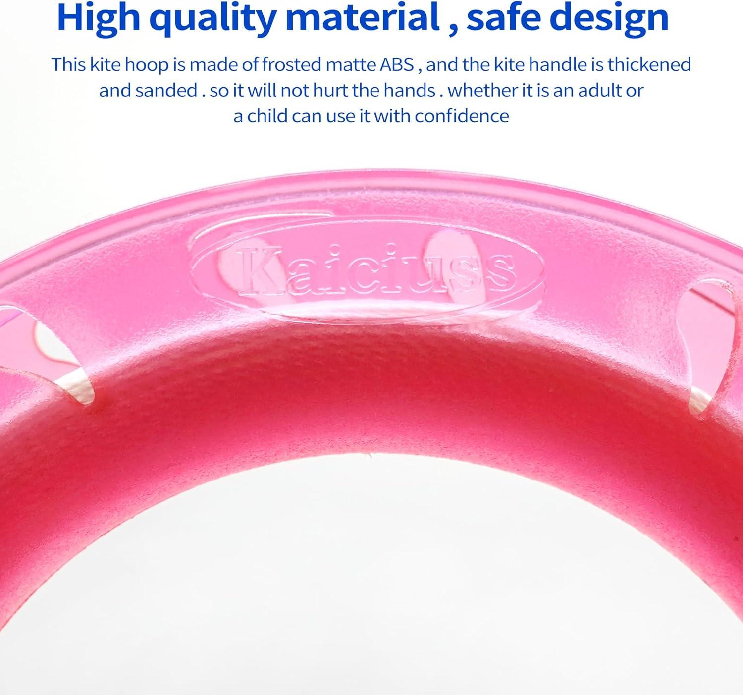 image:imageHoop Kite Set for Kids Spool Handle amp 300 Feet Line for Each Kite Reel WinderGreen Blue Pink