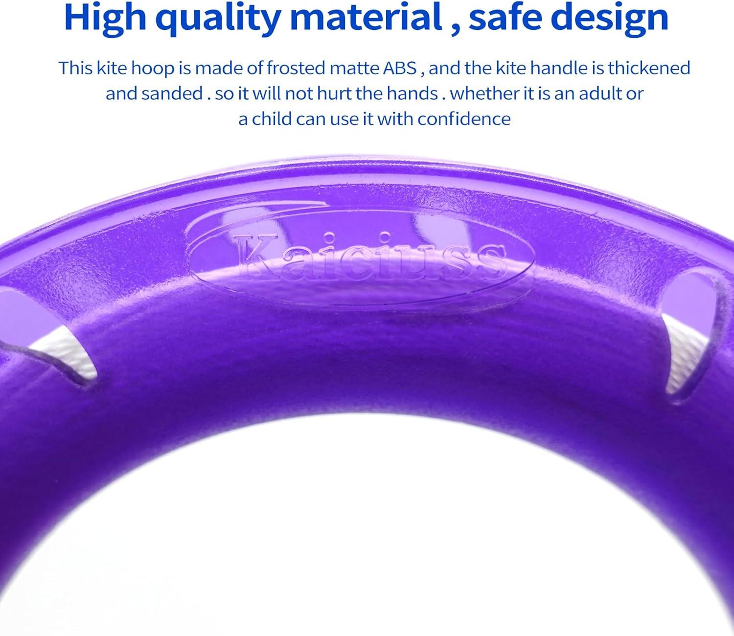 image:imageHoop Kite Set for Kids Spool Handle amp 300 Feet Line for Each Kite Reel WinderYellow Blue Purple