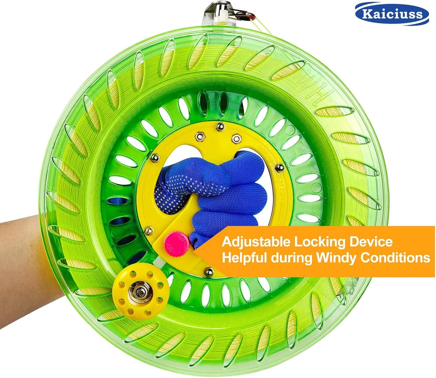 image:imageKite Reel Winder with Line Kite String Reel for Kids amp Adults Easy to Use Kite String and Spool it Comes with Durable Kite Thread and Connector102 inch