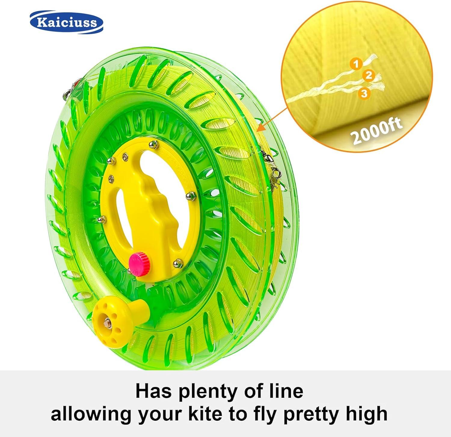 image:imageKite Reel Winder with Line Kite String Reel for Kids amp Adults Easy to Use Kite String and Spool it Comes with Durable Kite Thread and Connector102 inch