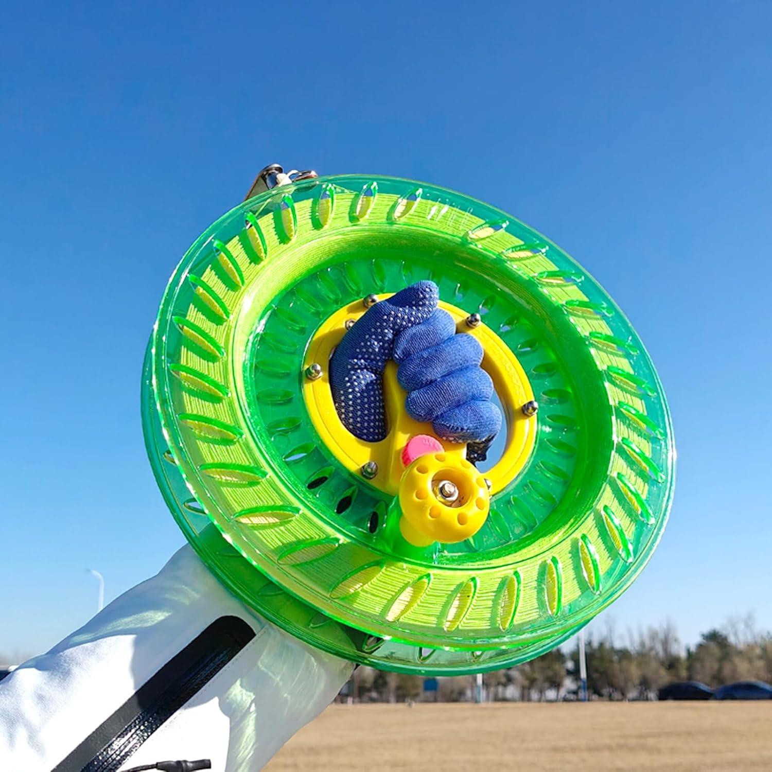 image:imageKite Reel Winder with Line Kite String Reel for Kids amp Adults Easy to Use Kite String and Spool it Comes with Durable Kite Thread and Connector102 inch