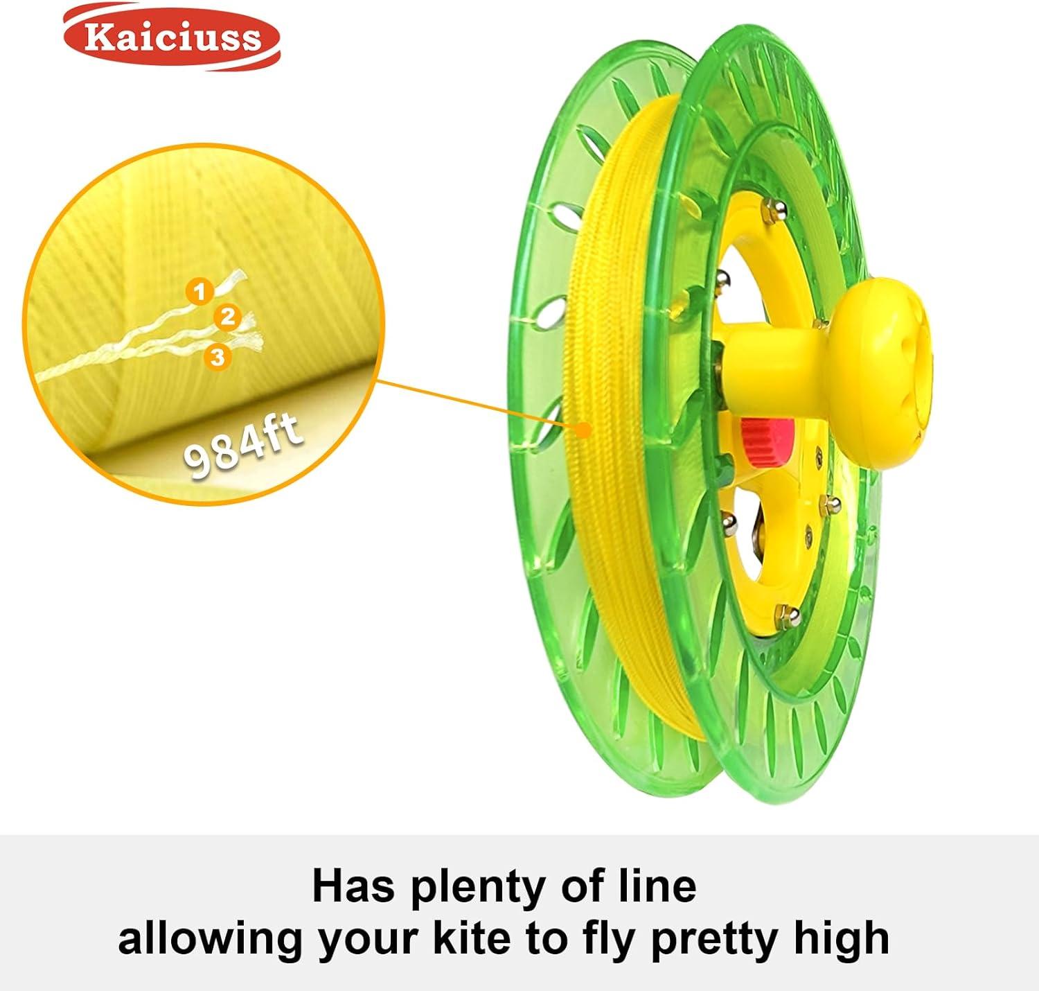 image:imageKite Reel Winder with Line Kite String Reel for Kids amp Adults Easy to Use Kite String and Spool it Comes with Durable Kite Thread and Connector87 inch
