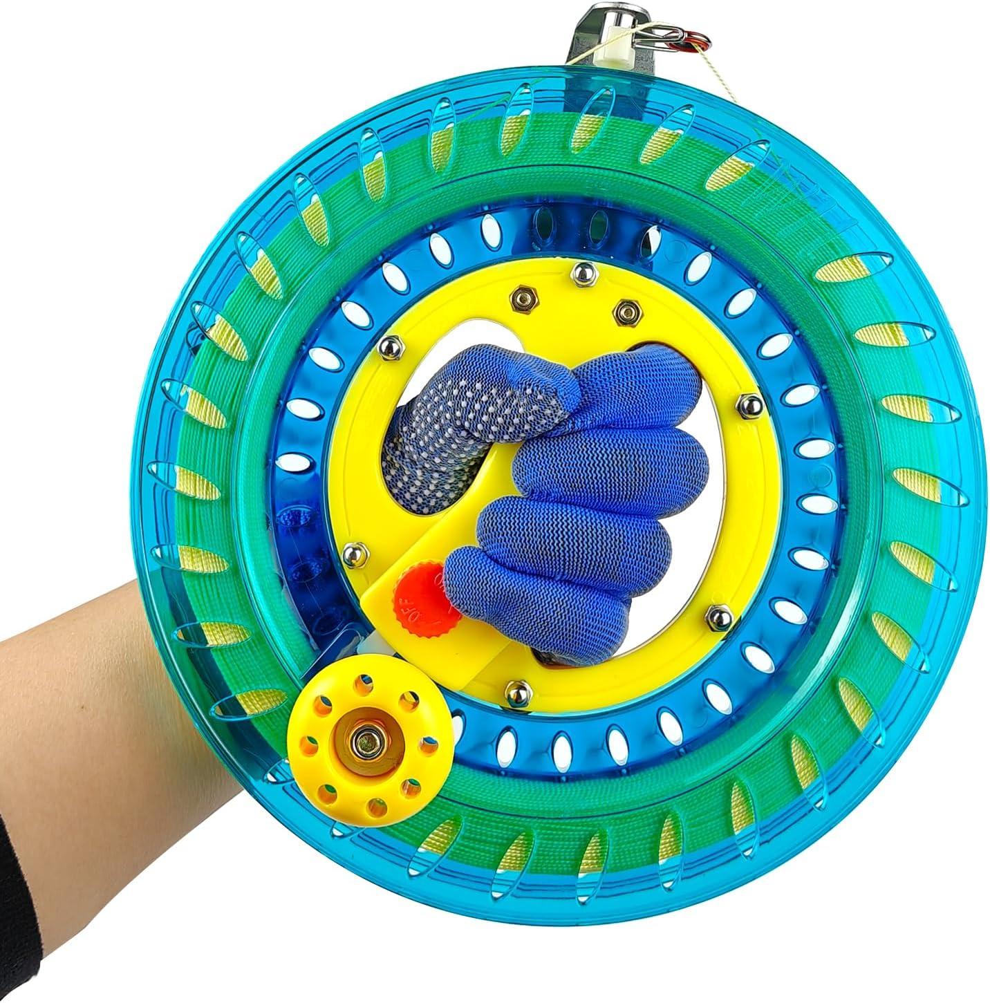 image:imageKite Reel Winder with Line Kite String Reel for Kids amp Adults Easy to Use Kite String and Spool it Comes with Durable Kite Thread and Connector87 inch