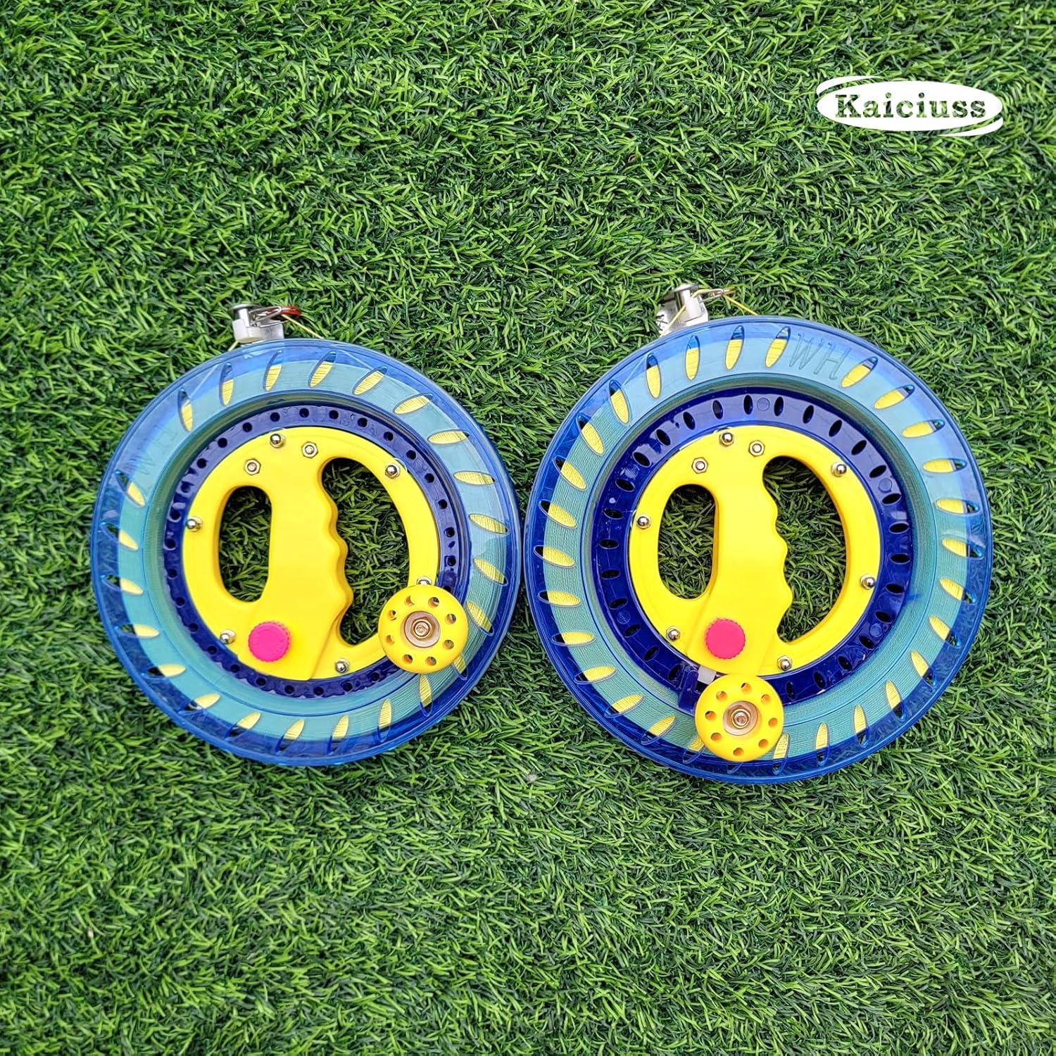 image:imageKite Reel Winder with Line Kite String Reel for Kids amp Adults Easy to Use Kite String and Spool it Comes with Durable Kite Thread and Connector87 inch