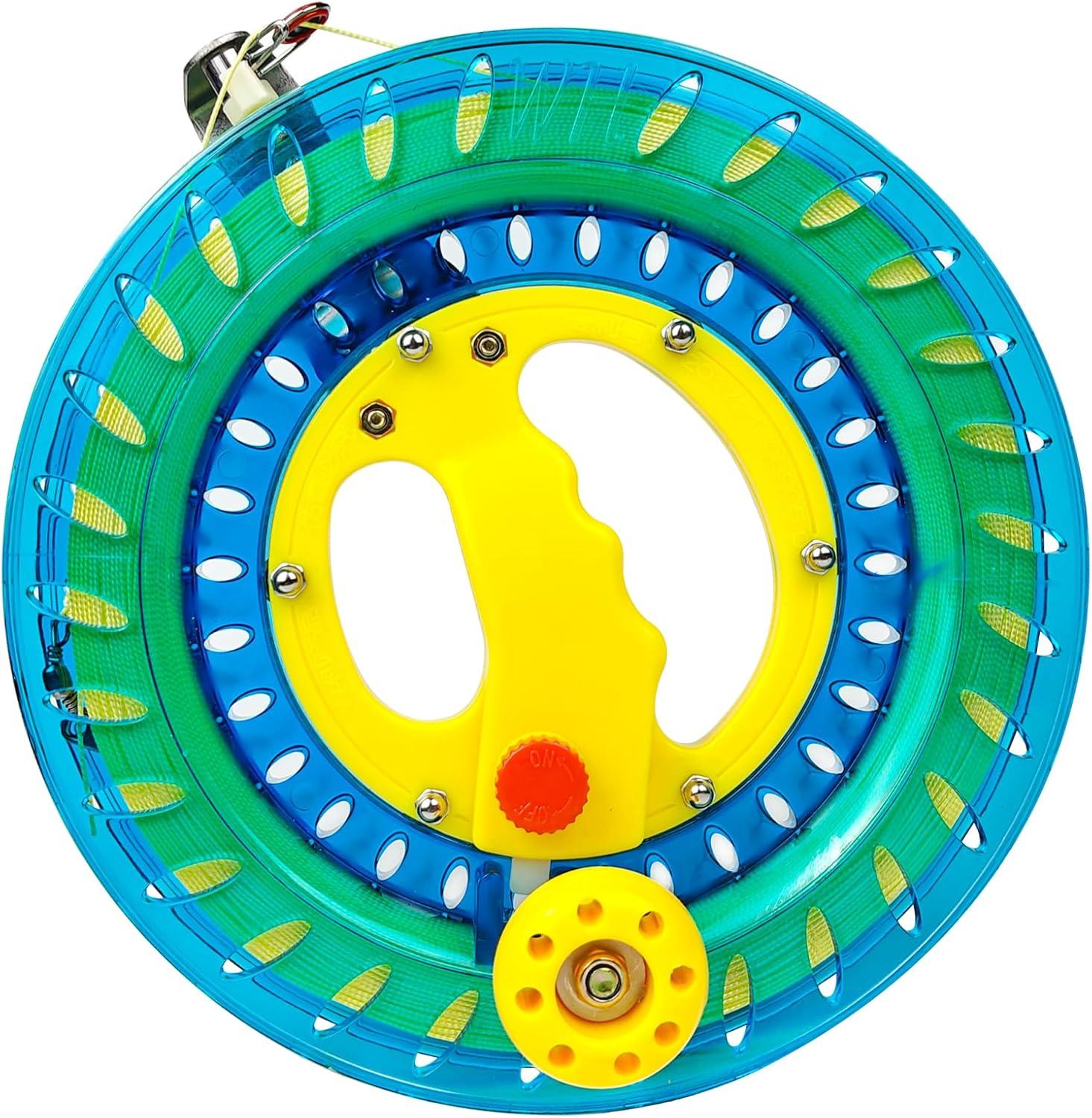 image:imageKite Reel Winder with Line Kite String Reel for Kids amp Adults Easy to Use Kite String and Spool it Comes with Durable Kite Thread and Connector87 inch