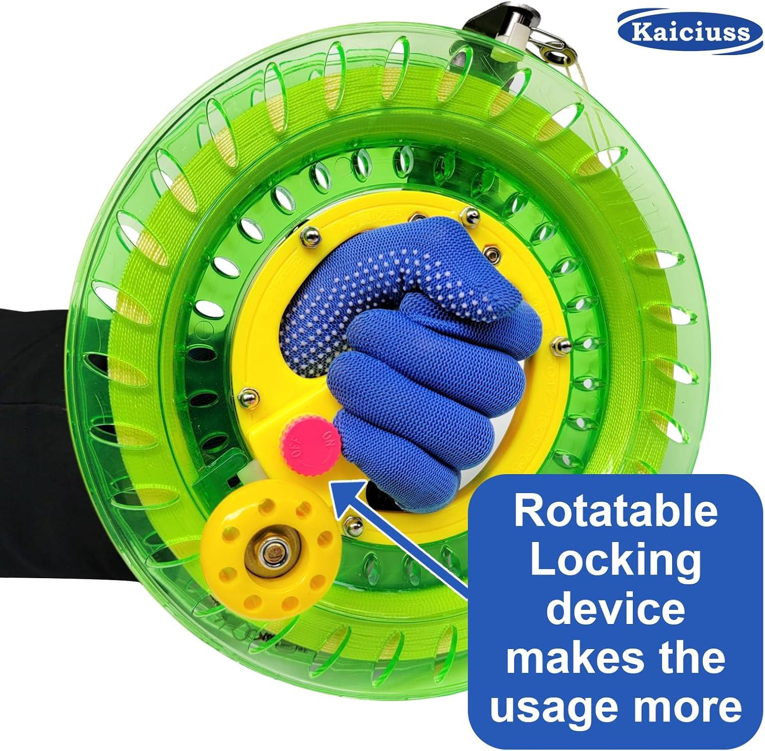 image:imageKite Reel Winder with Line Kite String Reel for Kids amp Adults Easy to Use Kite String and Spool it Comes with Durable Kite Thread and Connector87 inch