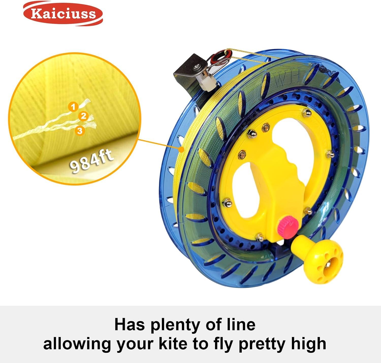 image:imageKite Reel Winder with Line Kite String Reel for Kids amp Adults Easy to Use Kite String and Spool it Comes with Durable Kite Thread and Connector87 inch