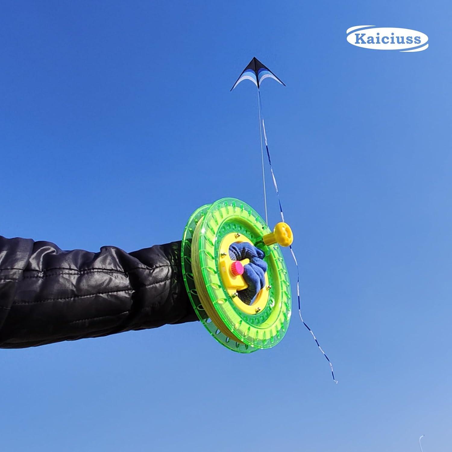 image:imageKite Reel Winder with Line Kite String Reel for Kids amp Adults Easy to Use Kite String and Spool it Comes with Durable Kite Thread and Connector87 inch
