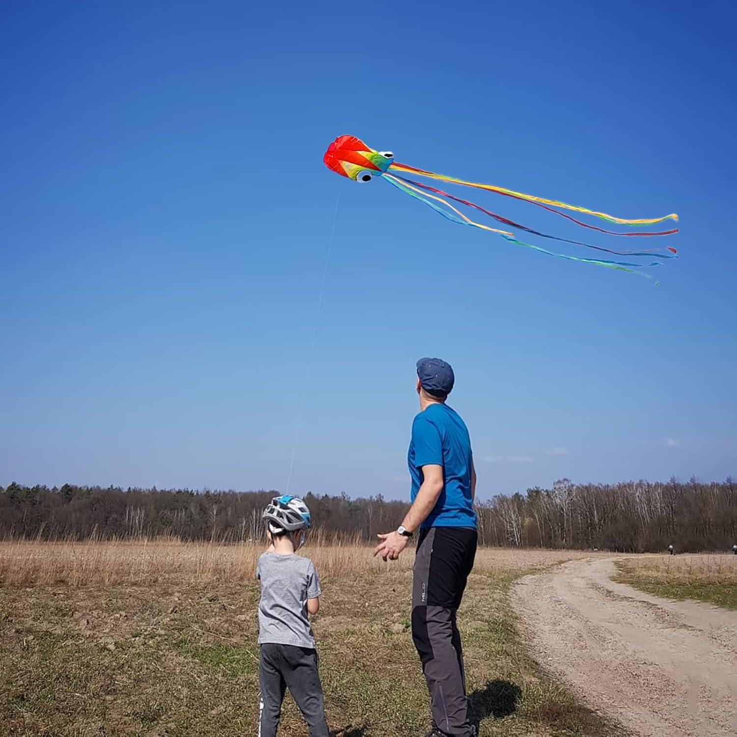 image:imageKites for Kids amp Adults Beach Kites Set for Beginners Easy to Fly Large Kite Pack for Boys and Girls Kite String Included Perfect for Outdoor ActivitiesDelta Butterfly and Octopus