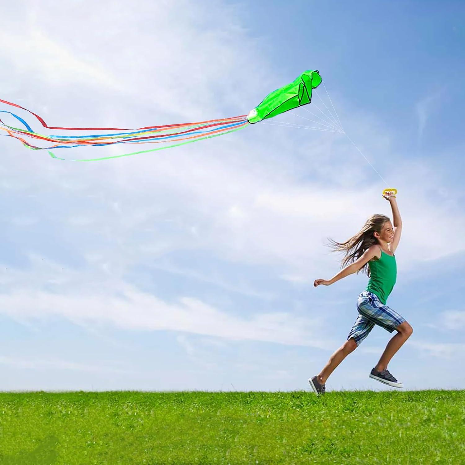 image:imageOctopus Kites for Kids amp Adults Easy to Fly 24x 158 Large Soft Kite Kit for Boys and Girls Single Line 3D Beach Kite Set for TeensPerfect for Outdoor ActivitiesGreen Blue Pink