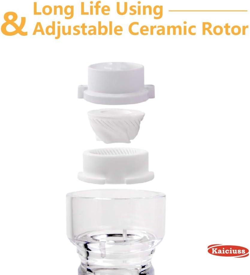 image:imageSalt Pepper Grinder Mill Arcylicthe Best Peppercorn Grinder with Adjustable MillClearWhite Box 1 Pack