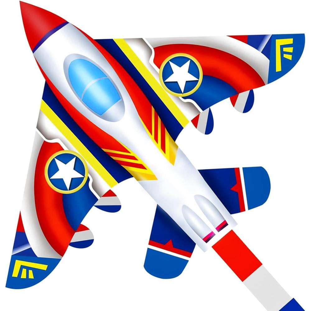 image:imageDelta Kite for Kids amp Adults Easy to Fly Large Single Line Beach Kite with 300ft String Handle Included Perfect for Beginners TeensCaptain America Airplane