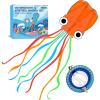 image:imageOctopus Kites for Kids amp Adults Easy to Fly 24x 158 Large Soft Kite Kit for Boys and Girls Single Line 3D Beach Kite Set for TeensPerfect for Outdoor ActivitiesOrange Octopus with Reel