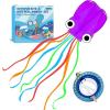 image:imageOctopus Kites for Kids amp Adults Easy to Fly 24x 158 Large Soft Kite Kit for Boys and Girls Single Line 3D Beach Kite Set for TeensPerfect for Outdoor ActivitiesPurple Octopus with Reel