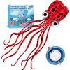 image:imageOctopus Kites for Kids amp Adults Easy to Fly 24x 158 Large Soft Kite Kit for Boys and Girls Single Line 3D Beach Kite Set for TeensPerfect for Outdoor ActivitiesRed Spotty Octopus with Reel