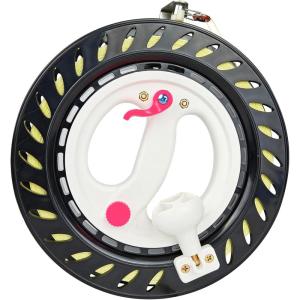9in Kite String Reel Winder with Brake, Anti-Rotation Knob Equipped, 1640ft Sturdy Line, Easy to Use for Flying Kite for, Adults, Teens and Beginners(Black)