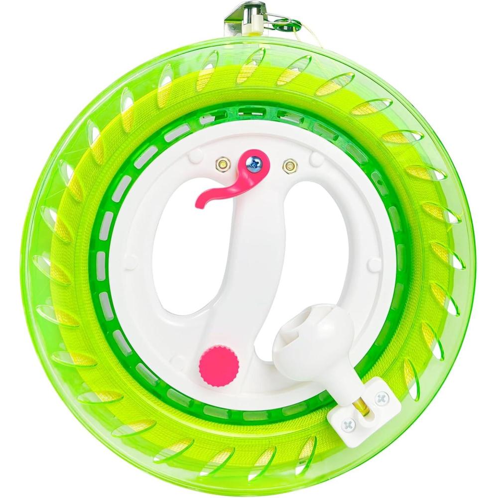 image:imageKite Reel with String for AdultsLarge Kites Winder with Brake amp AntiReverse Function Easy to Use Wheel Comes with Durable Kite Thread and ConnectorGreen
